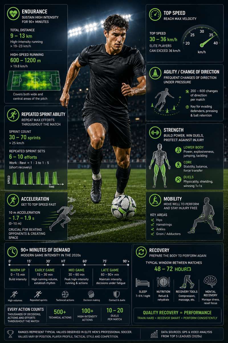 Group of players performing repeated sprint drills with short recovery periods