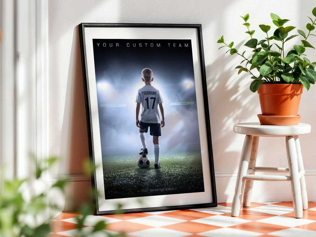 Poster featuring a season timeline across the center with small player highlights and personal anecdotes